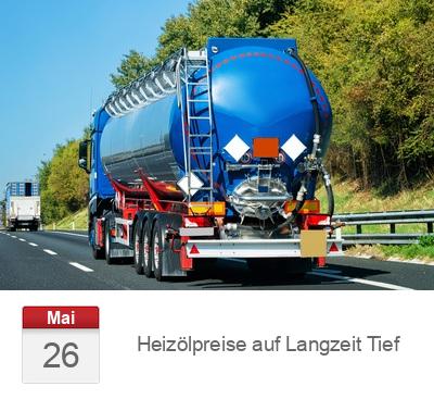 Heizölpreise auf Langzeit Tief